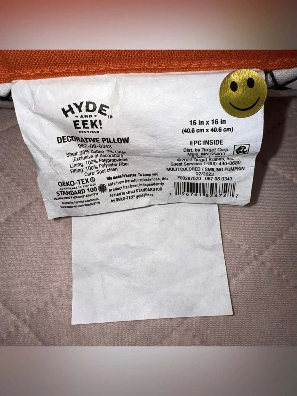 Target Hyde & Eek Boutique Smiling Pumpkin Throw Pillows